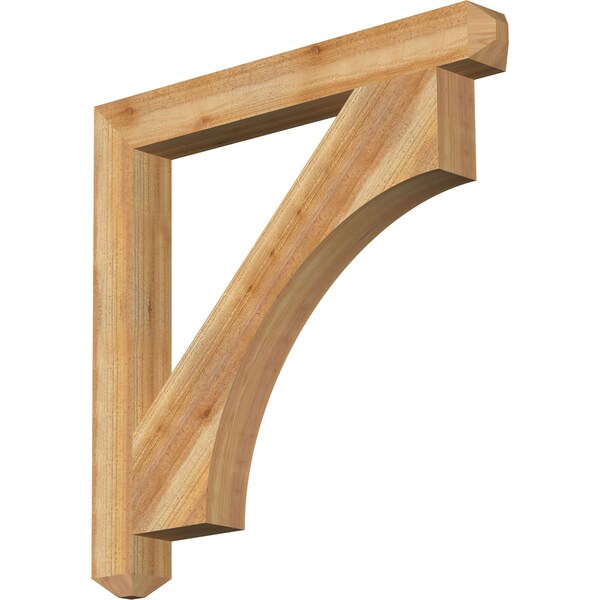 Ekena Millwork Westlake Craftsman Rough Sawn Bracket, Western Red Cedar, 4"W x 36"D x 36"H BKT04X36X36WTL04RWR - main